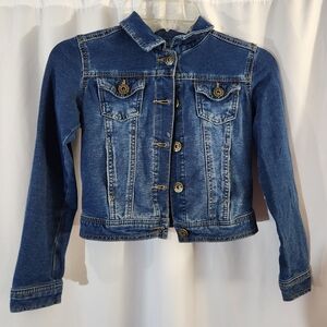 Mudd Girls Classic Blue Denim Jacket Size 7/8  #beach #wedding  #festive #fall